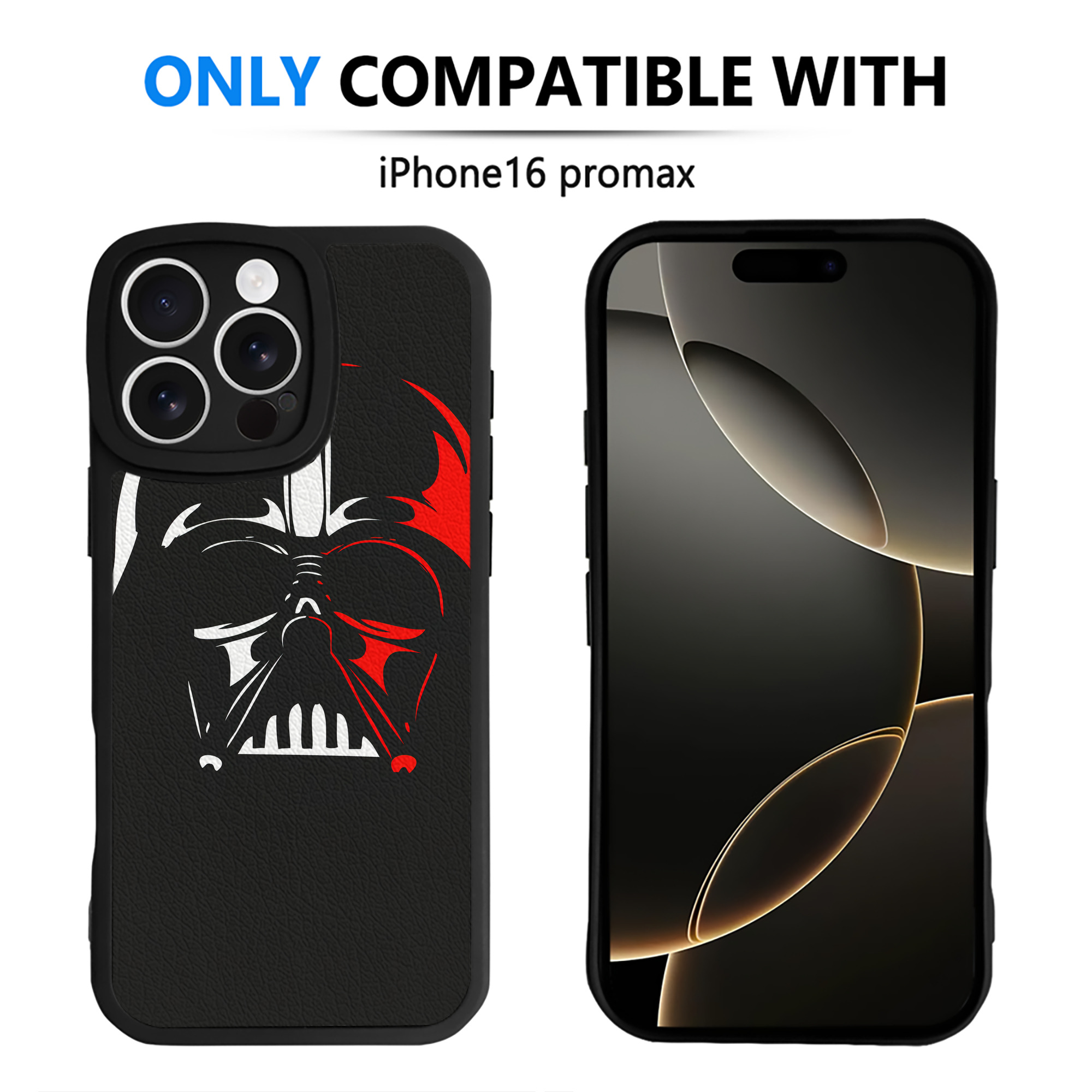 （画像用） スター・ウォーズ Star Wars 【iPhone 16シリーズ対応】シリコンスマホケース（レザー調） 材質：シリコン